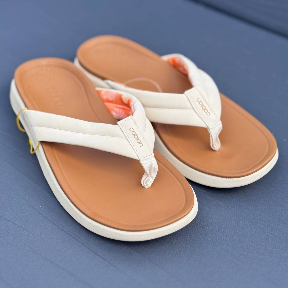 NEW COBIAN women's darby sandals in cream